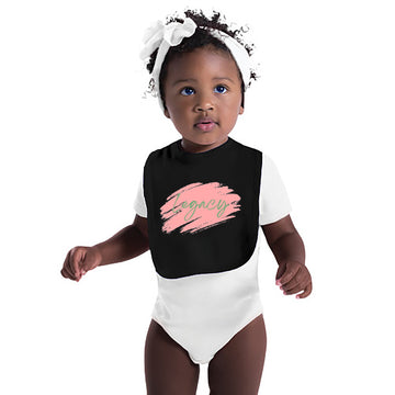 Printed Black Bib | Baby Legacy Bib | Divine Legacy Kids