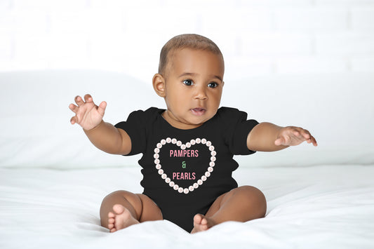 One Piece Baby Onesies | Pampers Pearls Onesie | Divine Legacy Kids