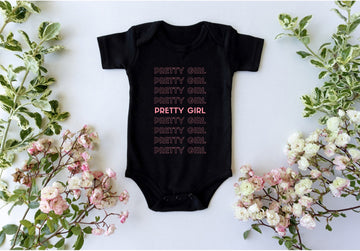 Custom Printed Onesies | Pretty Girl Onesie | Divine Legacy Kids