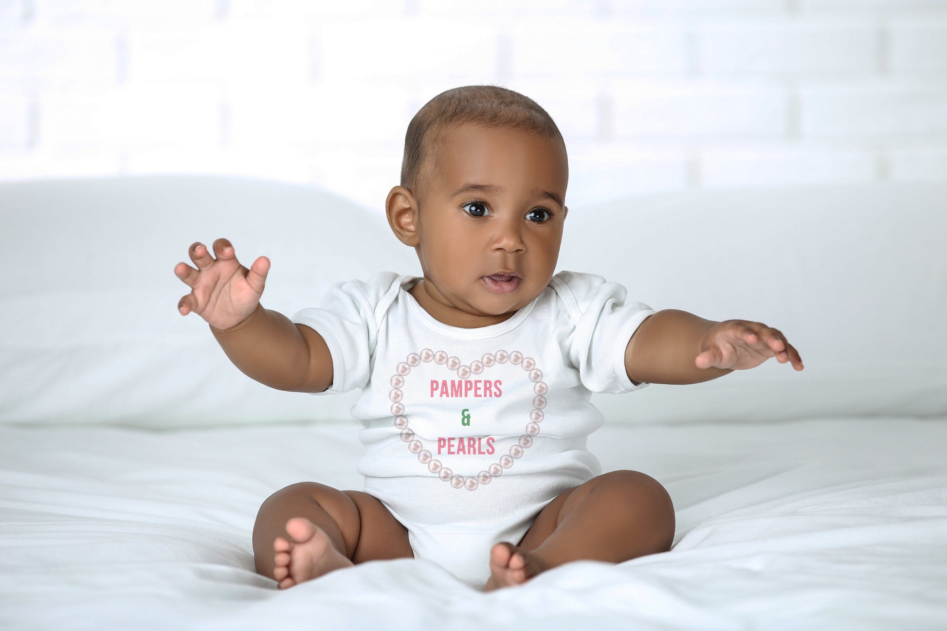 One Piece Baby Onesies | Pampers Pearls Onesie | Divine Legacy Kids